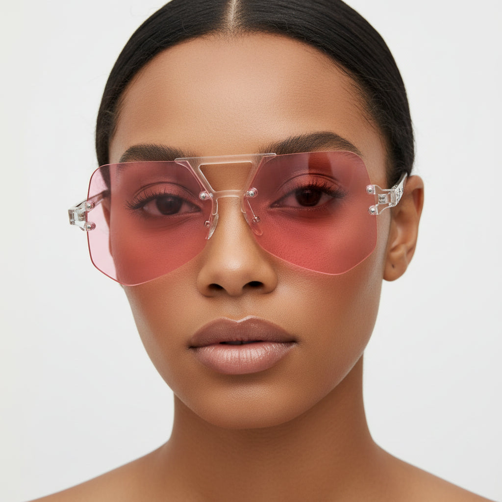 SQ4444 Rimless Sunglasses
