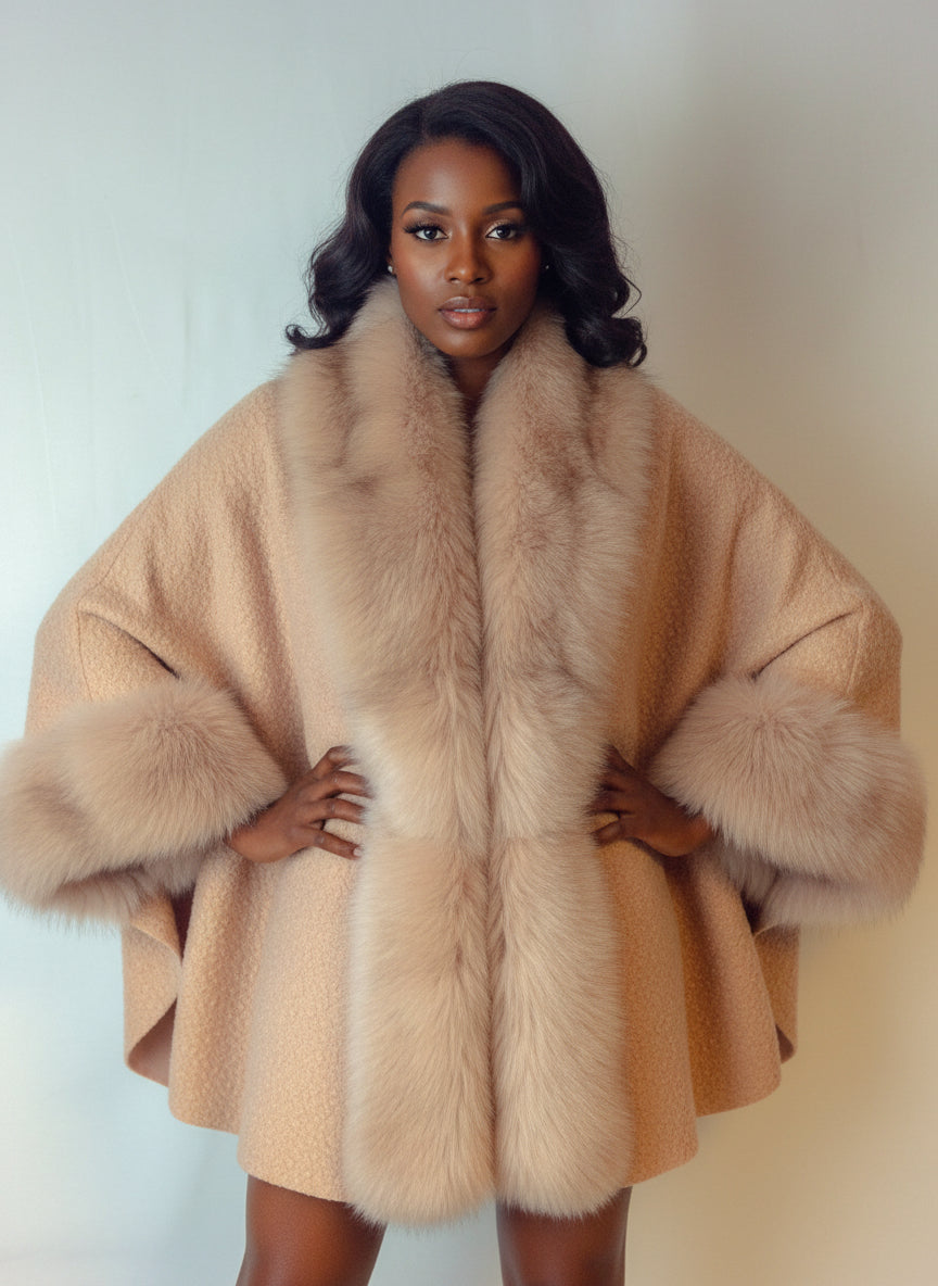 FS1078 Faux Fur Shawl