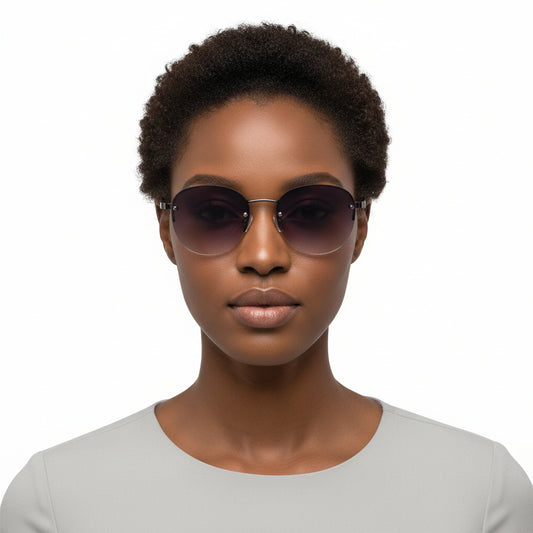 CI3009 Rimless Circle Sunglasses