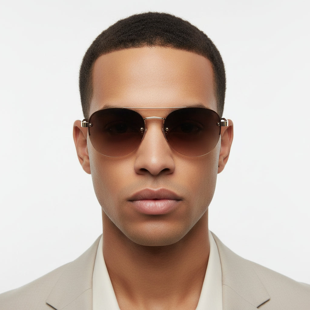 CI3009 Rimless Circle Sunglasses