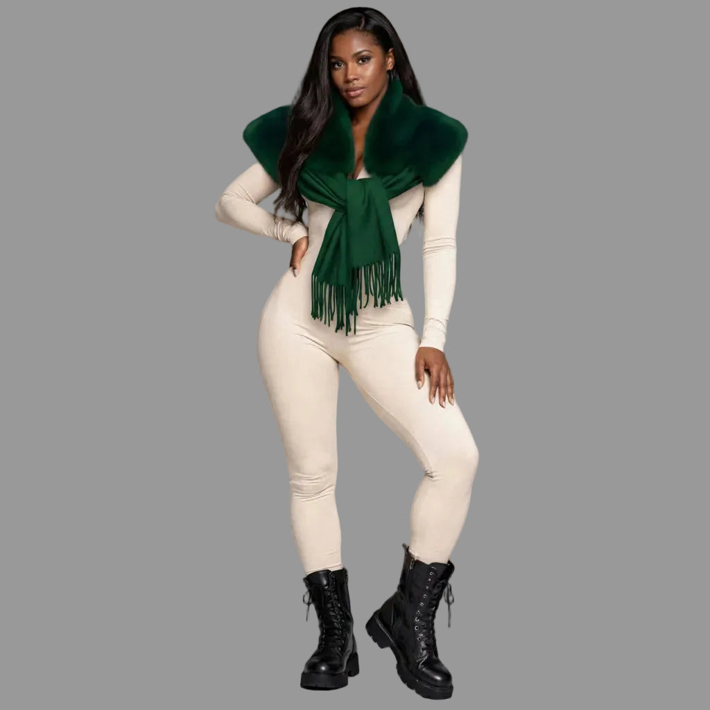 FFS1000 Faux Fur Pashmina Scarf