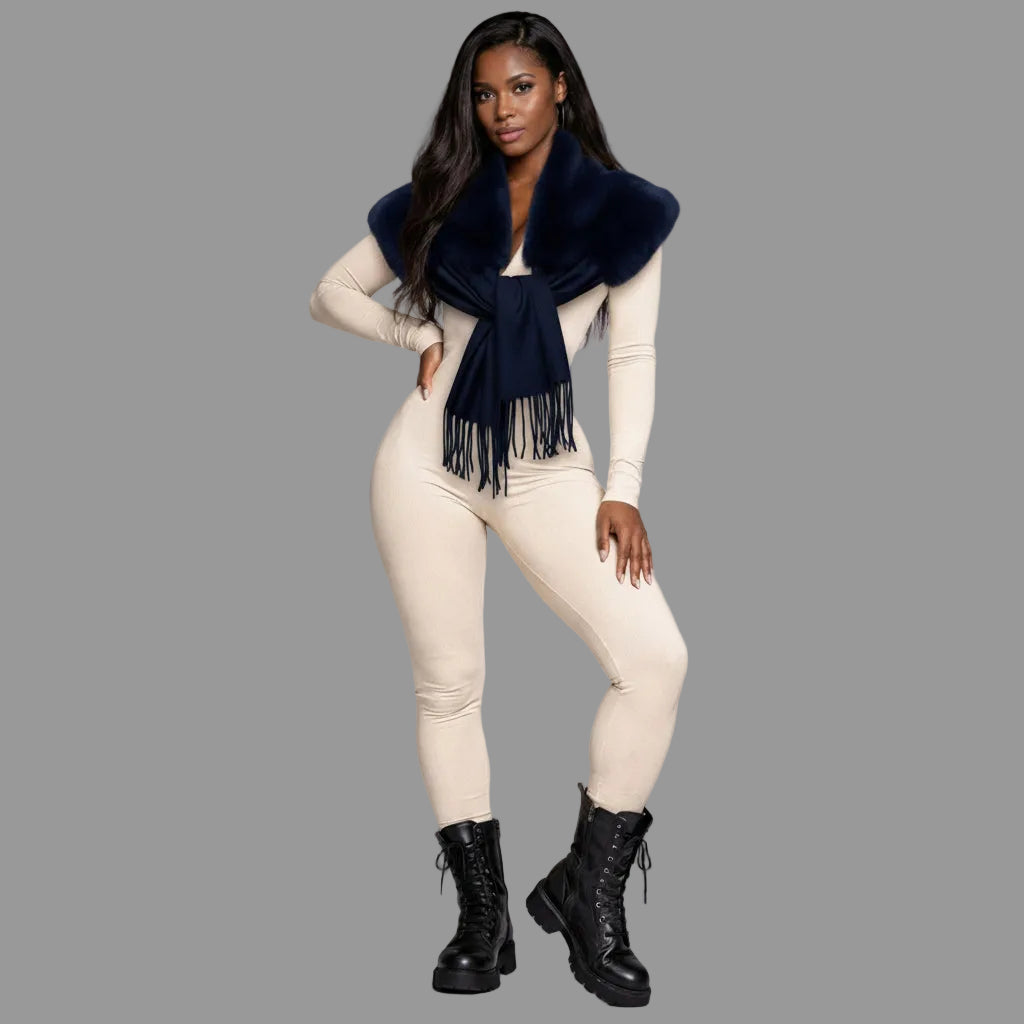 FFS1000 Faux Fur Pashmina Scarf