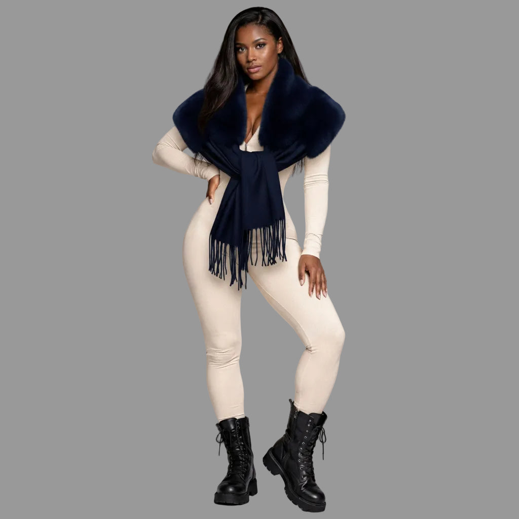 FFS1000 Faux Fur Pashmina Scarf