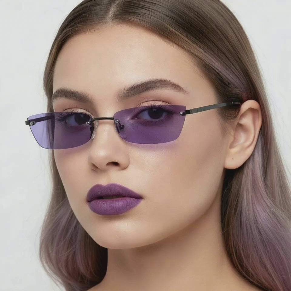 E19 Rimless Cat Eye