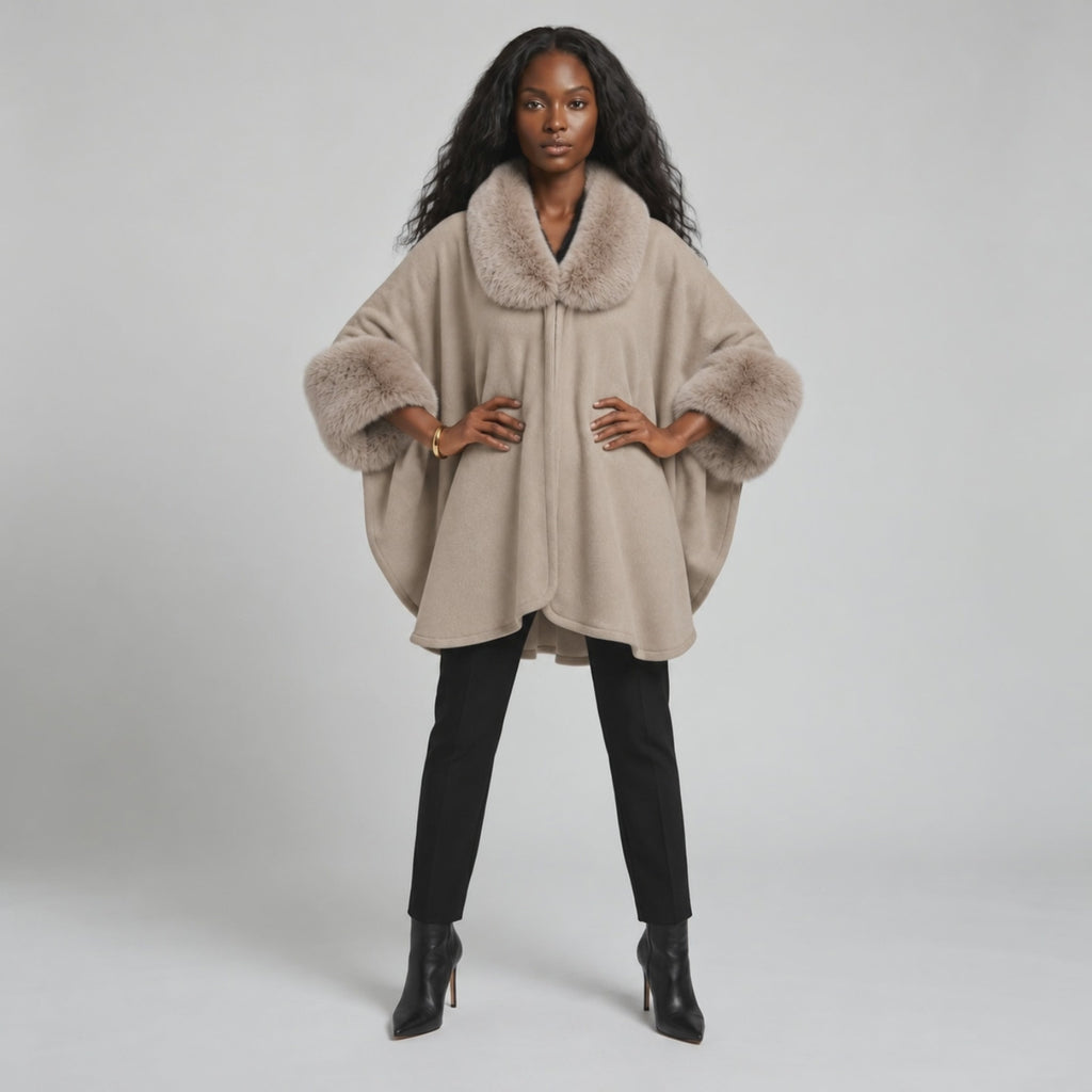 FFS1091 Collar Faux Fur Shawl