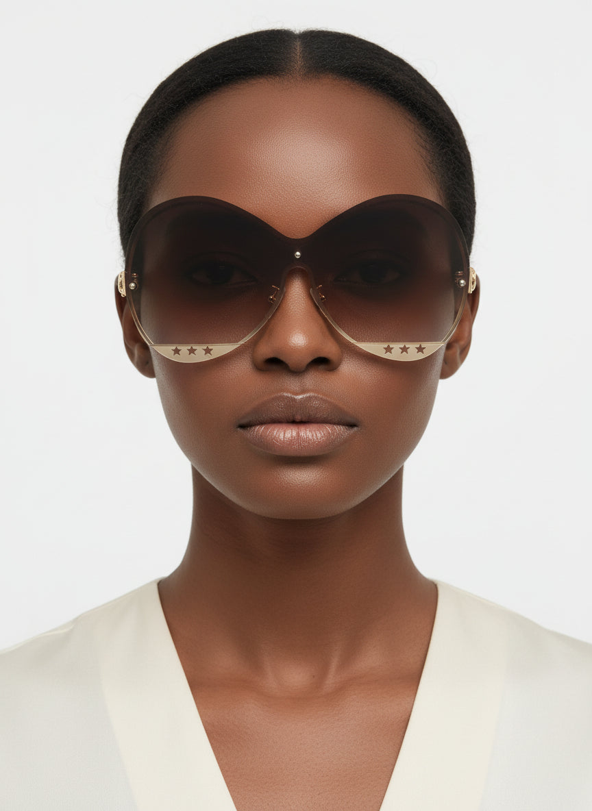 CI9255 Large Oval Sunglasses