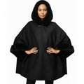 FS1334 Hooded Faux Fur Shawl