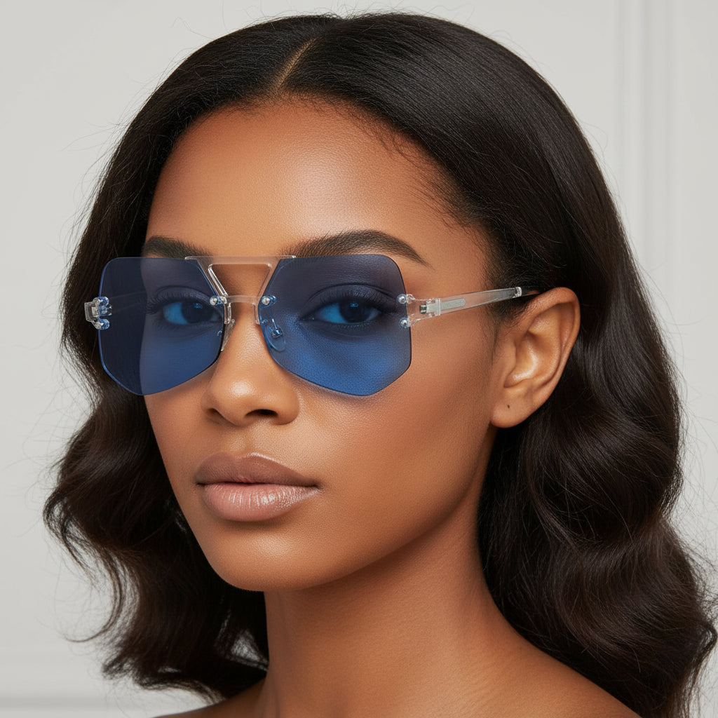 SQ4444 Rimless Sunglasses
