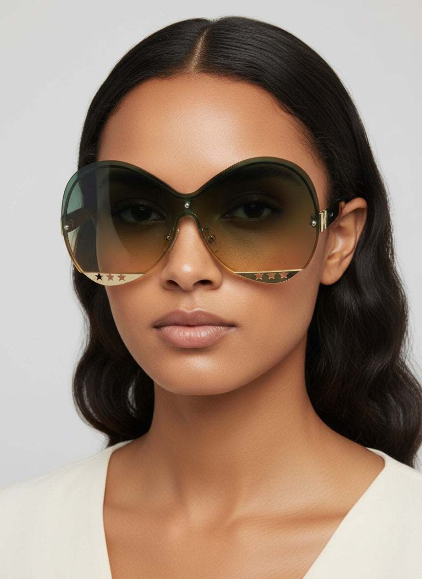 CI9255 Large Oval Sunglasses