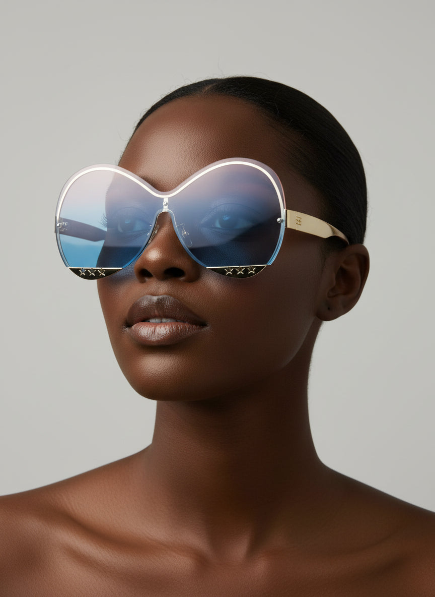 CI9255 Large Oval Sunglasses