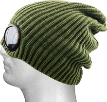Load image into Gallery viewer, HT34-Goggle Beanie Hat
