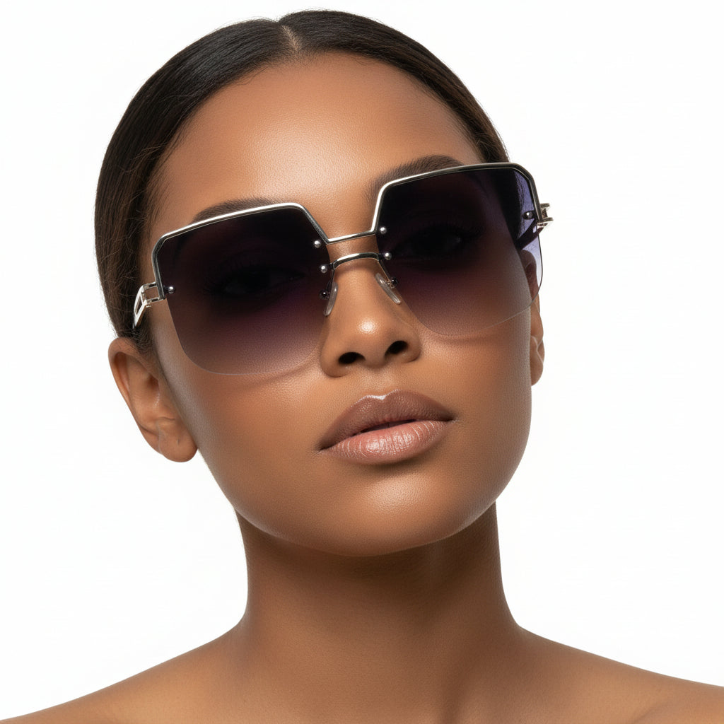 E8384 Square Aviator Sunglasses