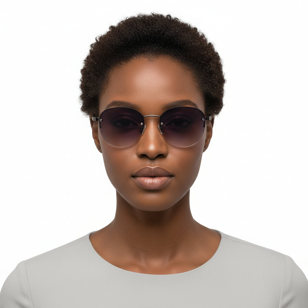 CI3009 Rimless Circle Sunglasses