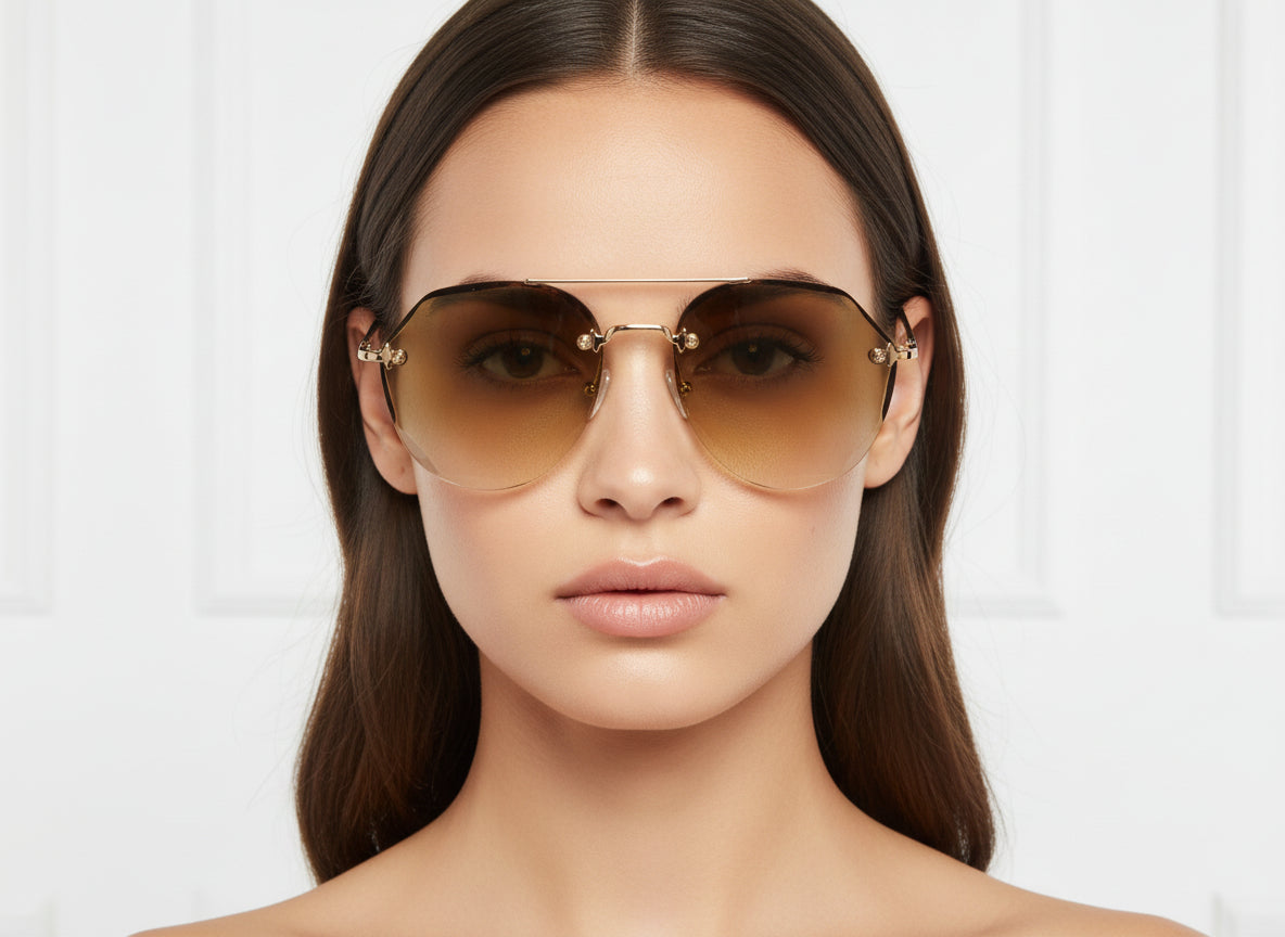 AV4377 Rimless Sunglasses