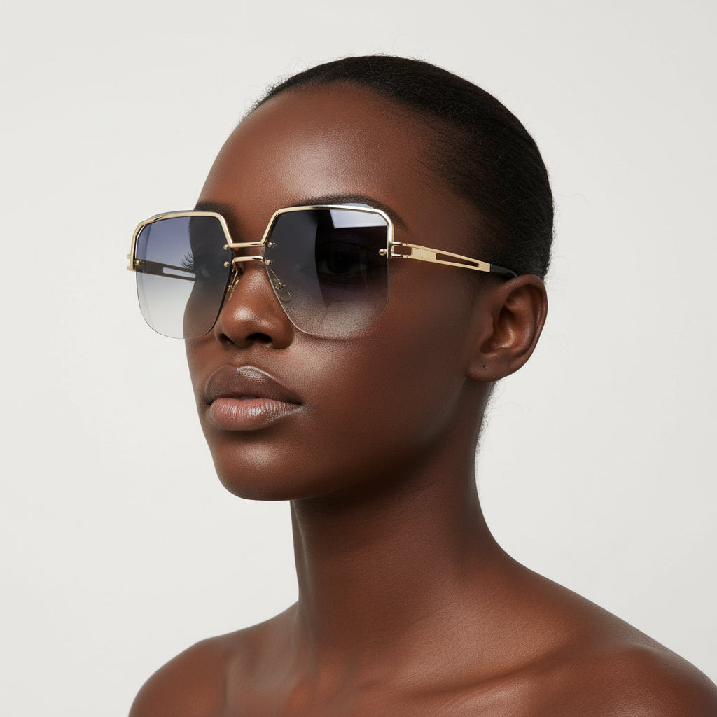 E8384 Square Aviator Sunglasses